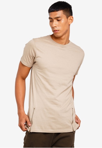 longline zipper shirt