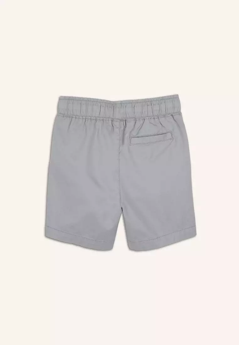 Twill Non-Stretch Jogger Shorts for Boys