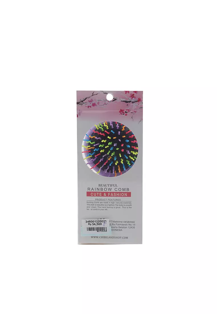 L.Blend Rainbow Hair Comb Stripes Pattern Type P Light Purple
