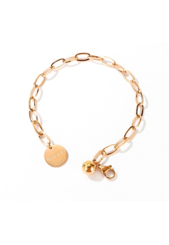 Air Jewellery gold Luxurious Round Pearl Bracelet In Rose Gold 595D6ACB6F9655GS_1