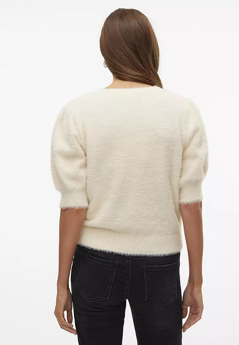 Half Sleeve Crew Neck Sweater