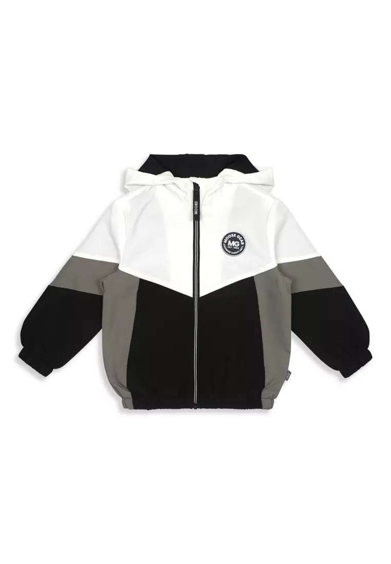 Boys Jacket With Hood And Print Details