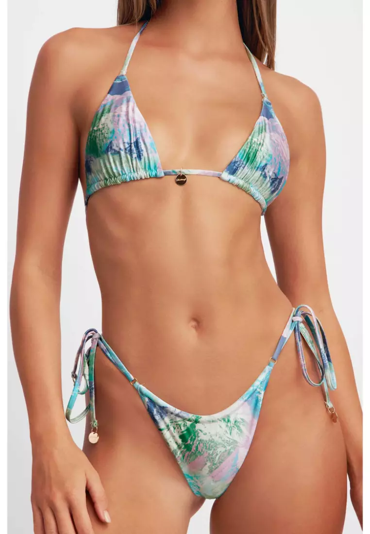 Maddy Triangle Bikini Top / Alps Gloss