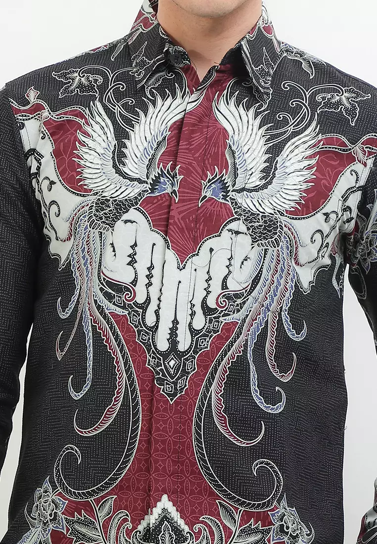 BATIK TALENTA EXCLUSIVE Lengan PANJANG slimfit PARANG BURUNG MRN