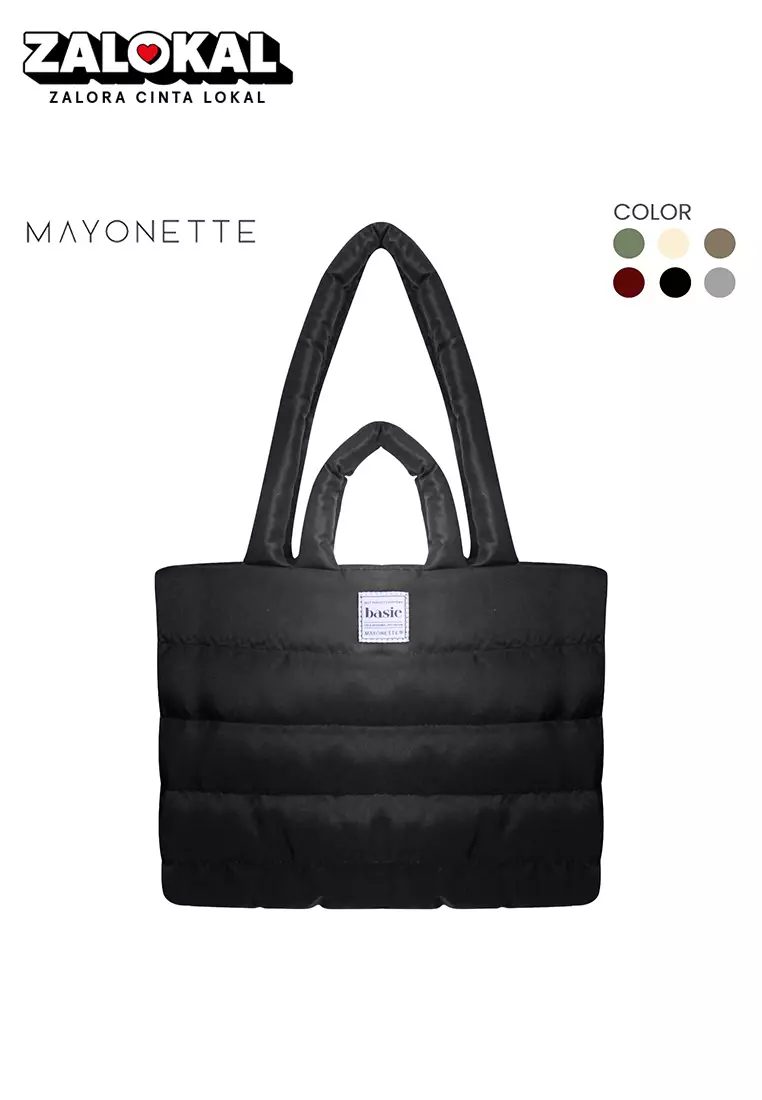 Mayonette Lavina Tote Bag - Tas Bahu Wanita Kanvas Korean Style Terbaru