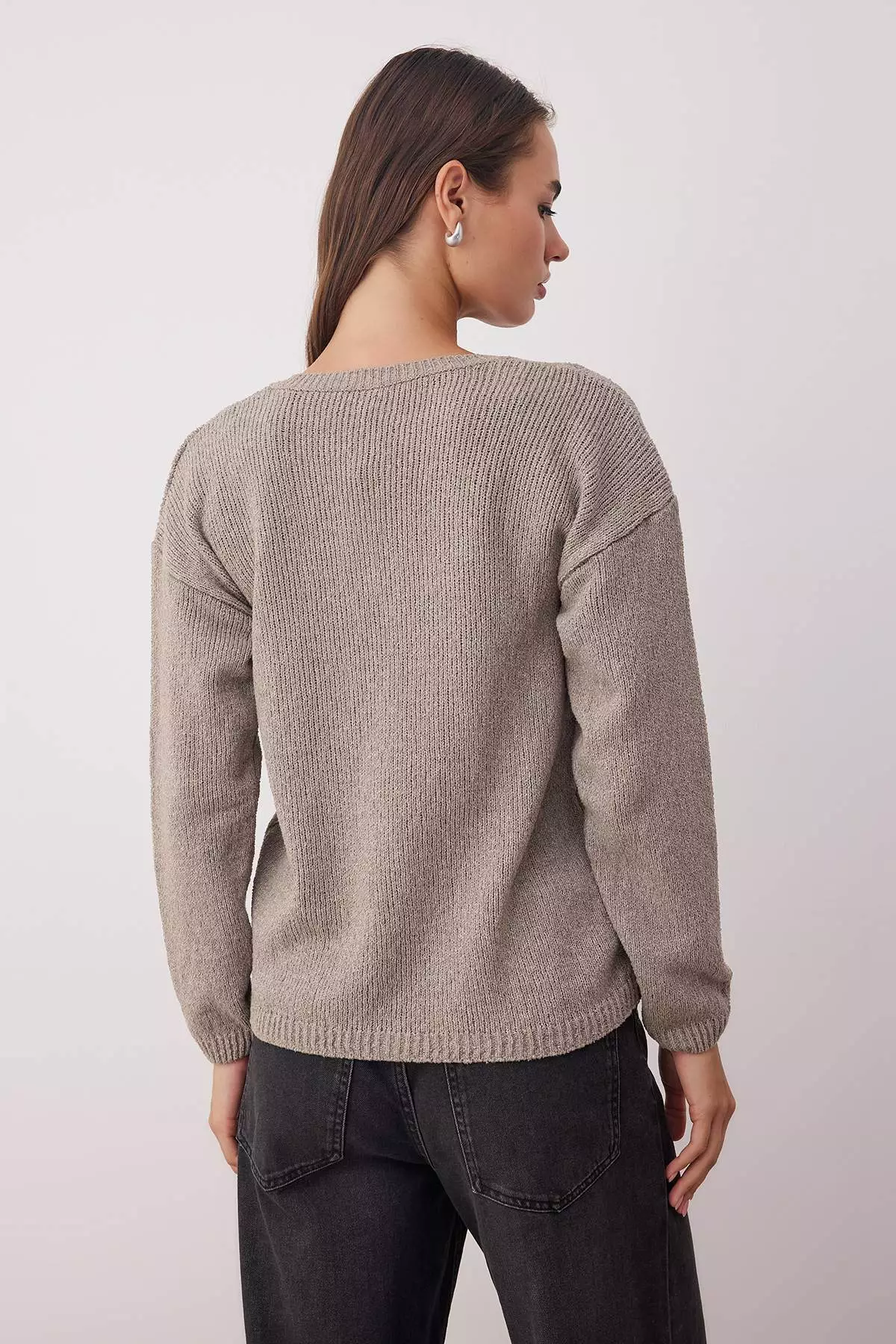 Mink More Sustainable Cotton Oversized Knitwear Sweater