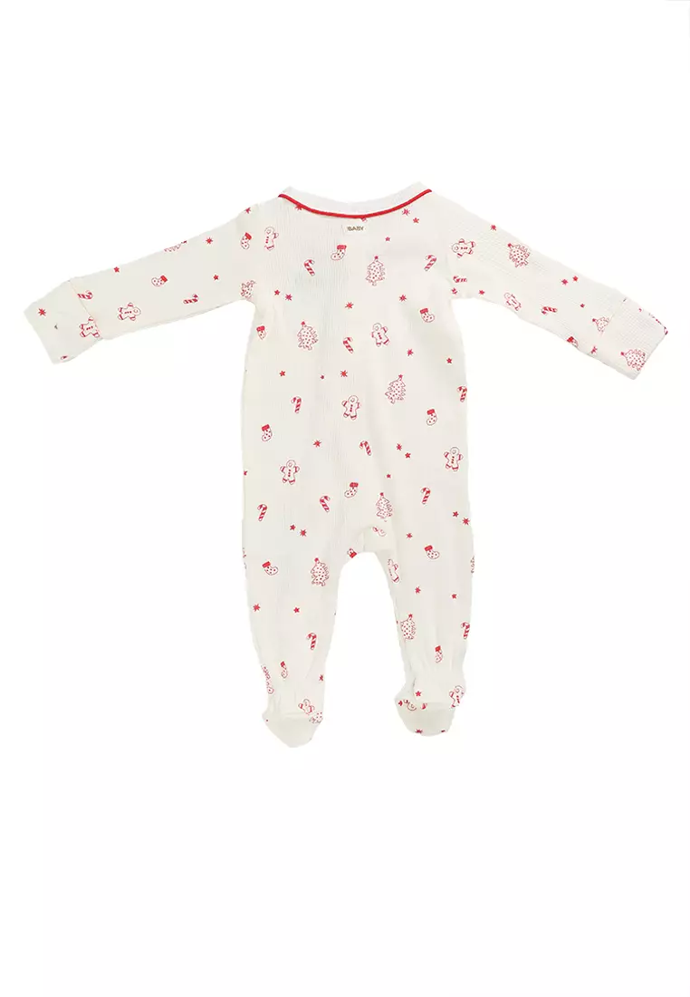 Organic Pointelle Zip Romper