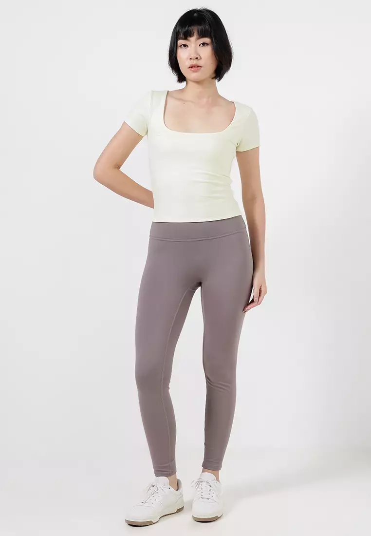 Ultra Soft Square Neck Fitted T-Shirt