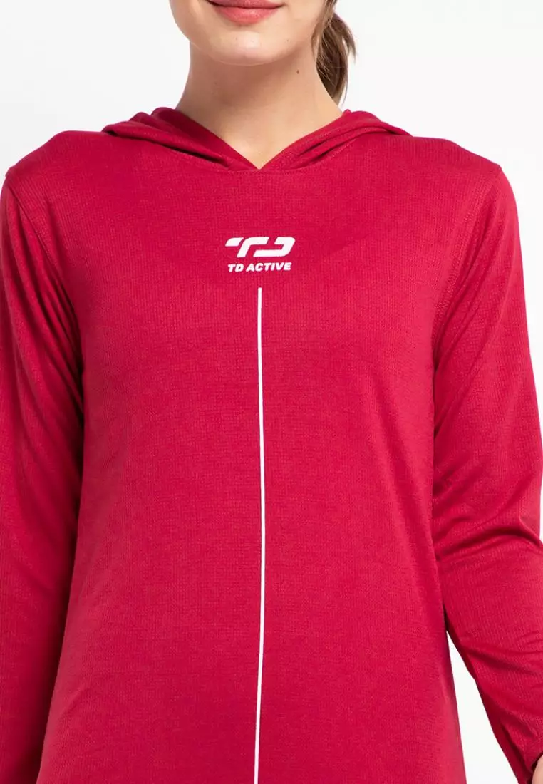 Td Active LS019 Baju Senam Muslim Hoodie