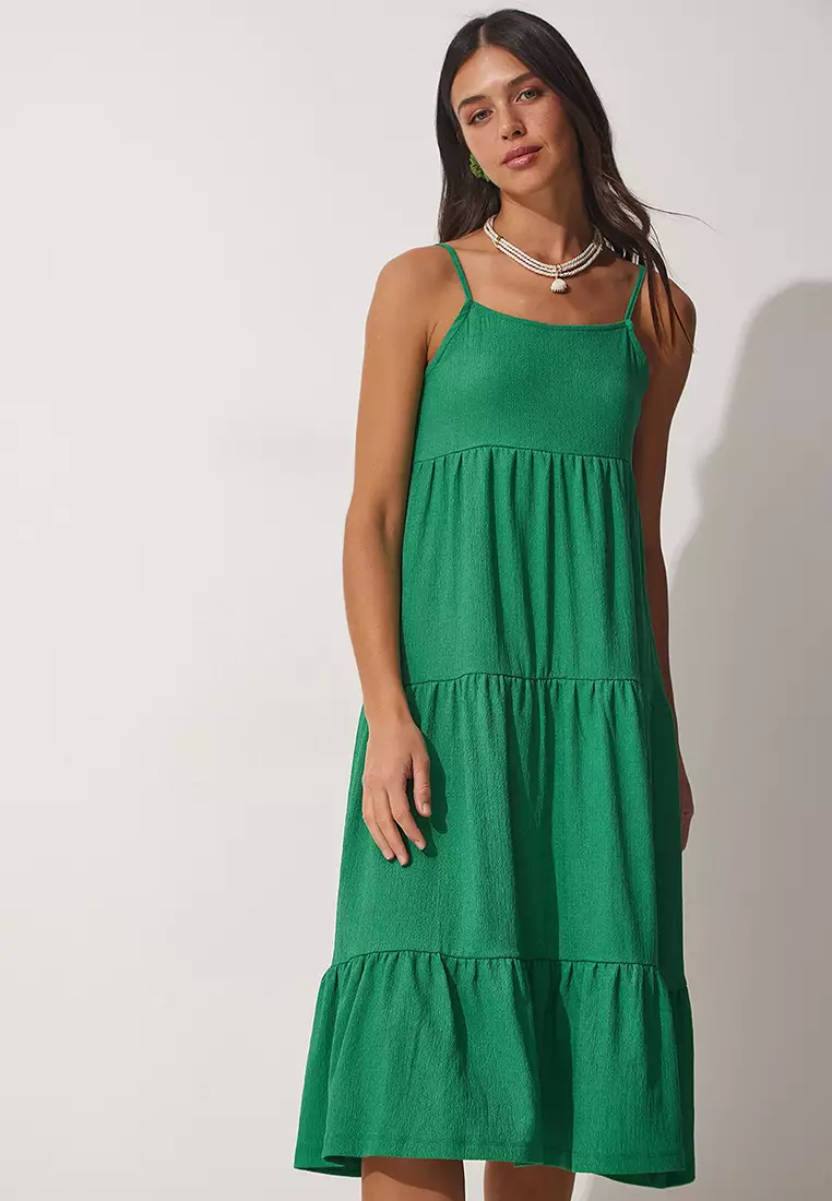 Strappy Tiered Dress