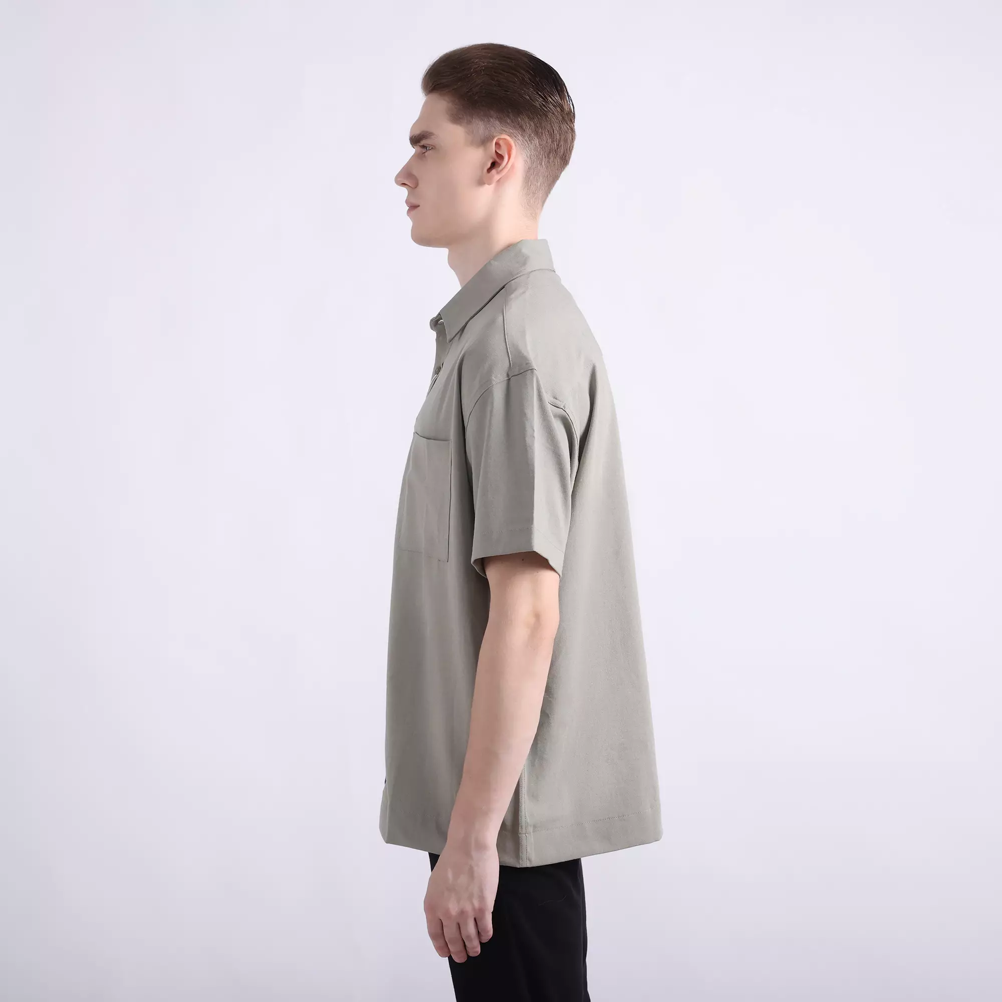 LARUSSO Resort Collection - Technical Linen Oversize Wrinkle Free - Taupe