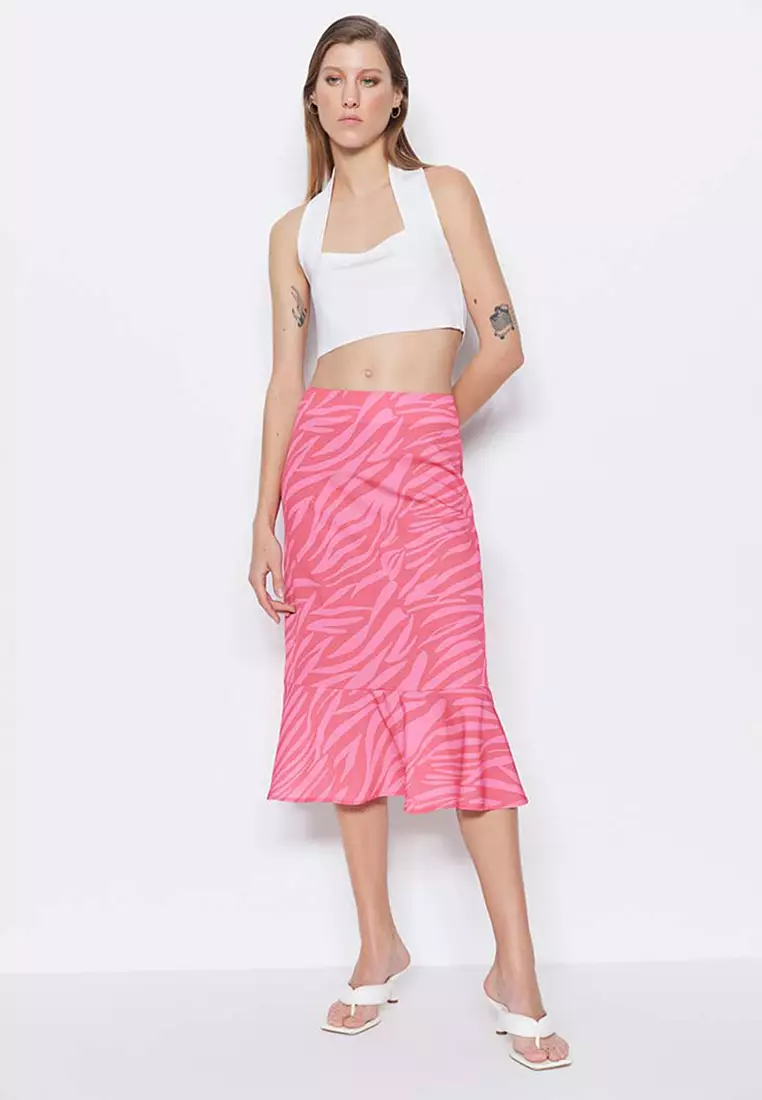 Zebra Printed Skirt