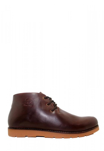 D-Island brown D-Island Shoes Boots Manhood Leather Brown DI594SH51MWQID_1