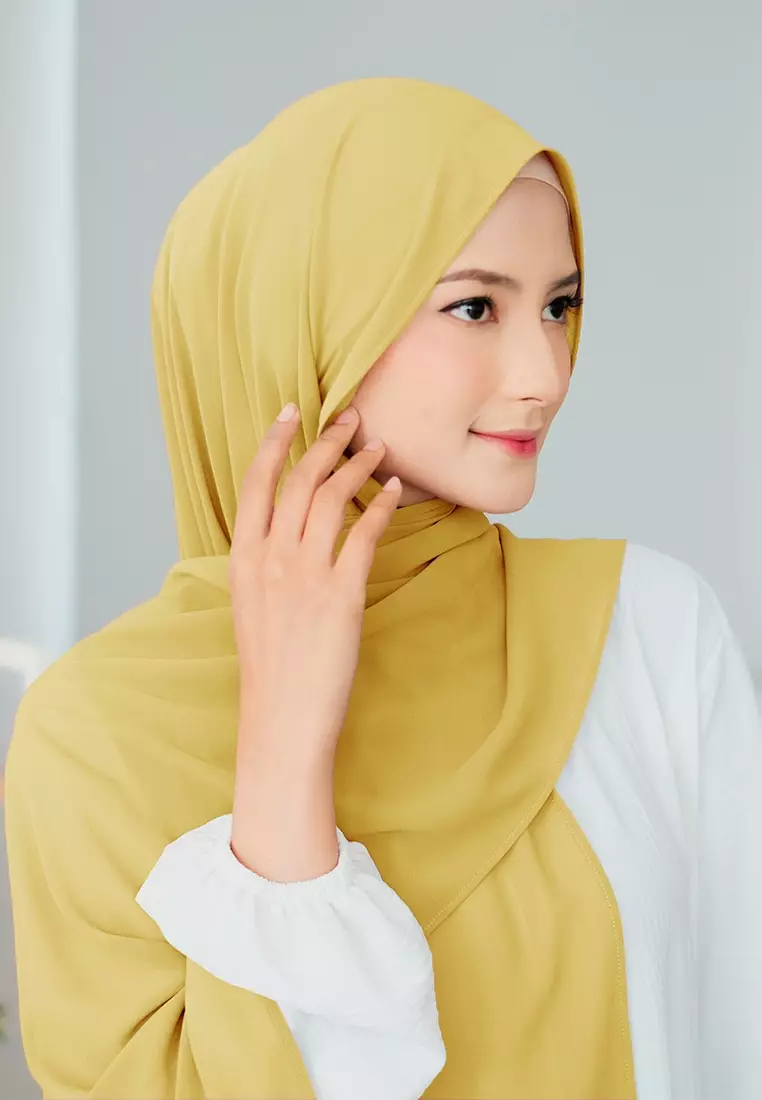 HIJAB INSTAN SAFFA - LIGHT MUSTARD