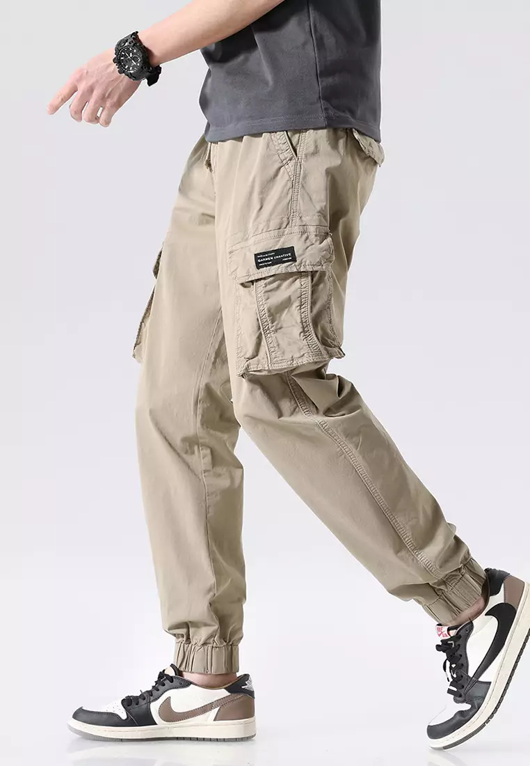 機能風口袋工裝長褲 GJL695