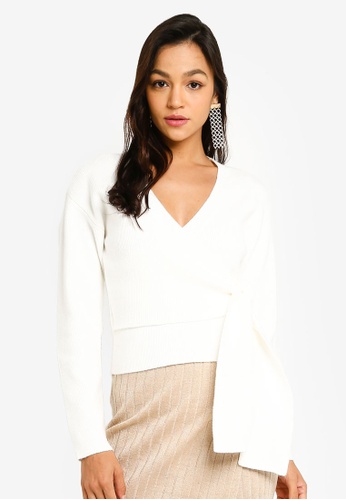 Buy Mink Pink Wrap Cardigan Top Online Zalora Singapore