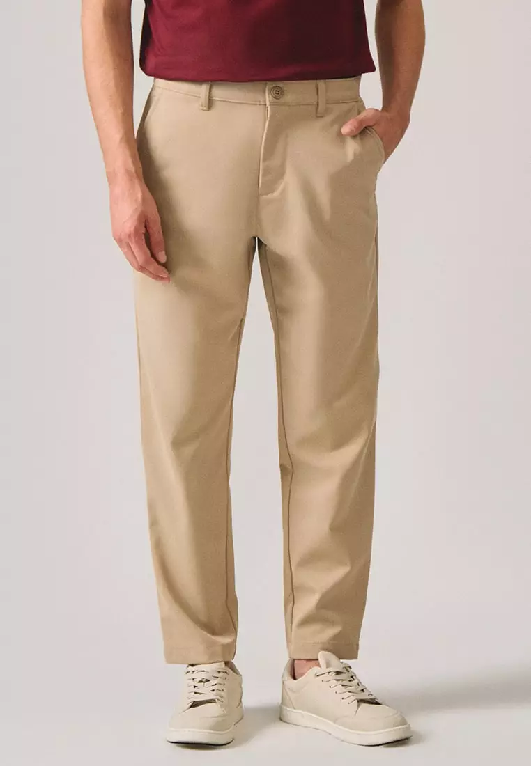 Slim Fit Canvas Trousers