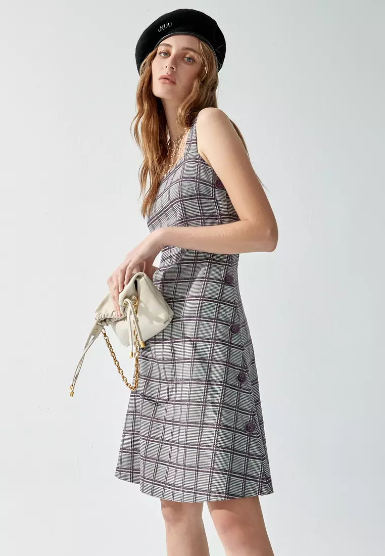 Checkered Sleeveless Dress