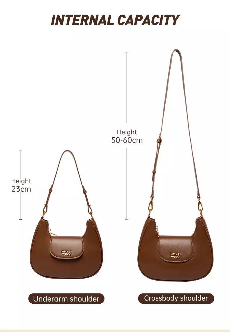 Mesuca Disney Licensed Minnie Shoulder Bags - Brown