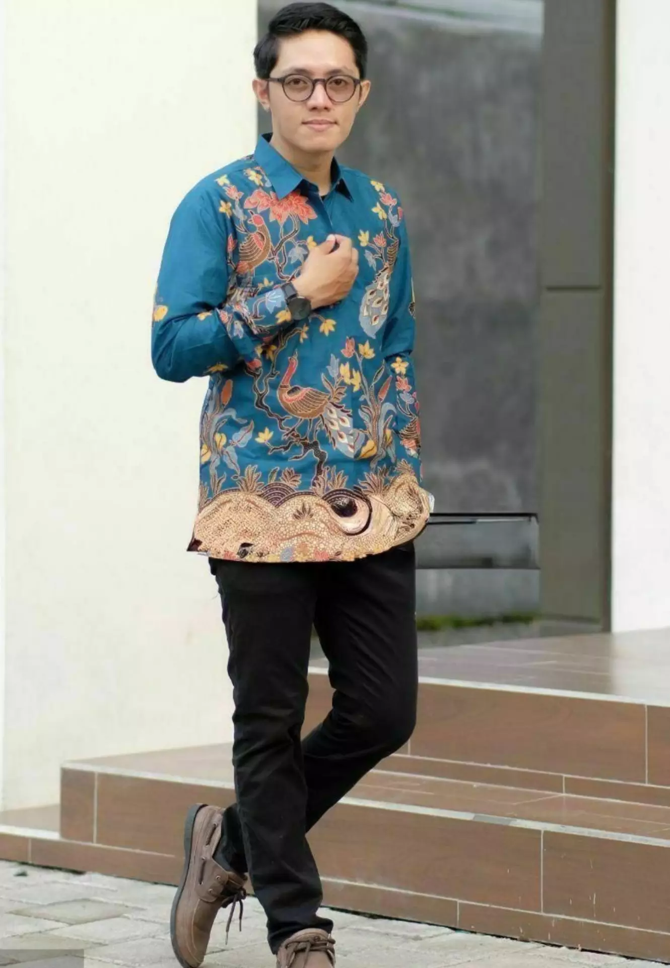 Prabasa Kemeja Batik Pria Premium Slimfit Modern Lengan Panjang B.A