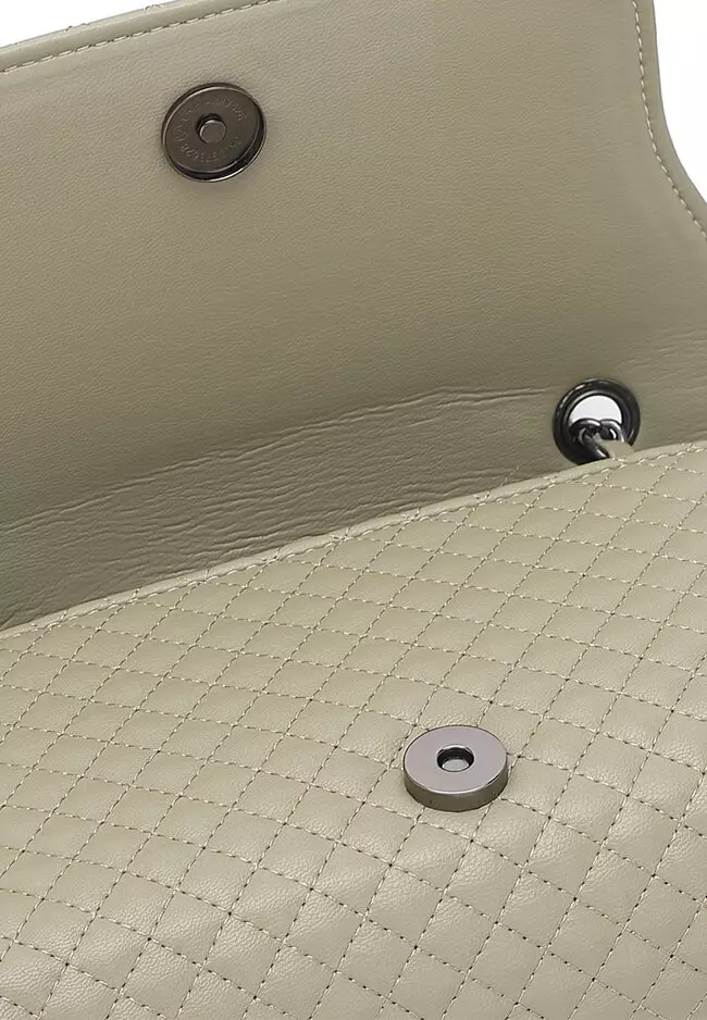 Quilted Sling Bag / Crossbody Bag - Green