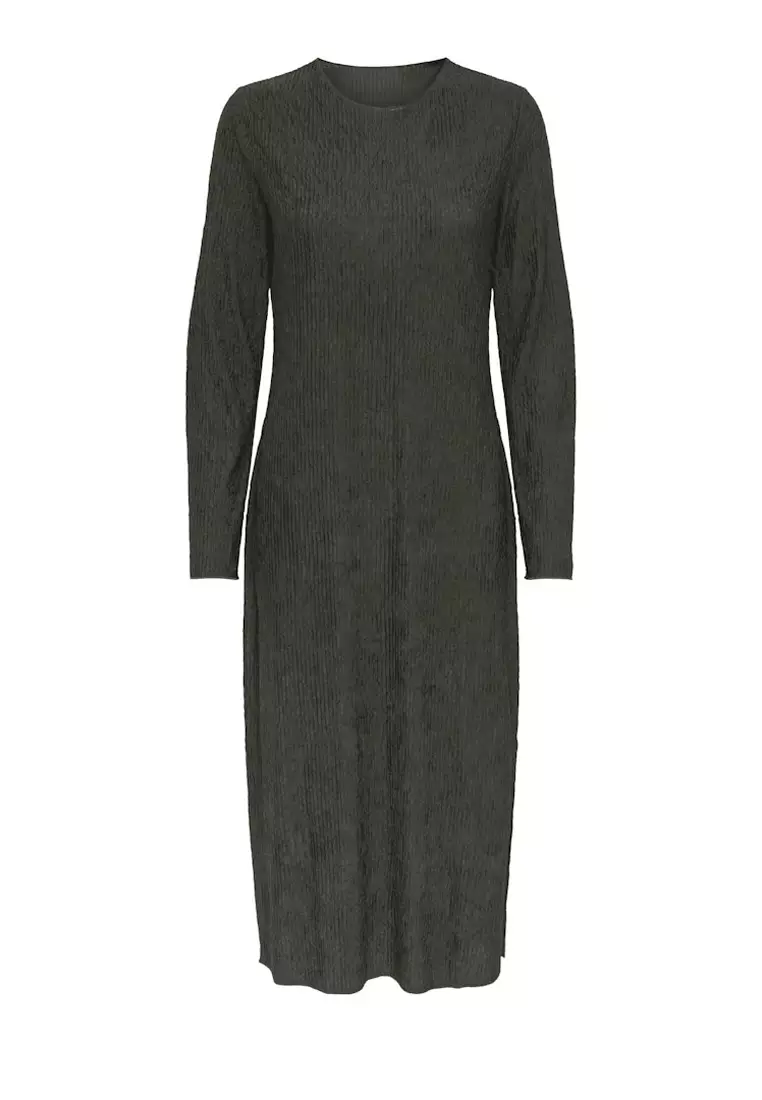 Long Sleeve Structure Dress