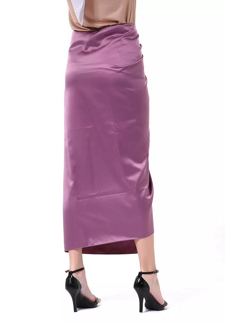 Cornelia Rok Lilit Polos Velvet Satin The Latest Today High Quality Premium - Purple
