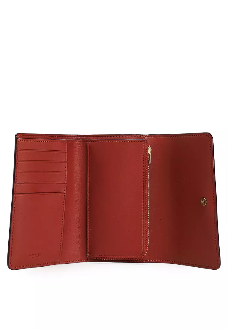 Essential Medium Flap Wallet In Signature Canvas (ct)