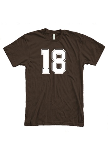 MRL Prints brown Number Shirt 18 T-Shirt Customized Jersey FB094AA965D2EBGS_1