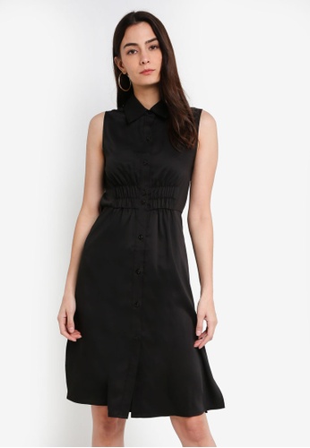 zalora button down dress