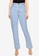 MISSGUIDED blue Lace Up Side Detail Straight Leg Jeans 4C17AAAE91FA01GS_1