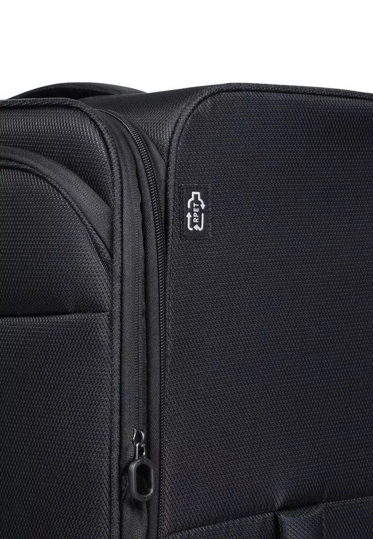 Crossing RECO Recycled Lightweight Soft Case Large Luggage T30 - Black