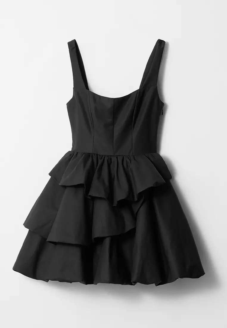 Tiered Bubble Mini Dress