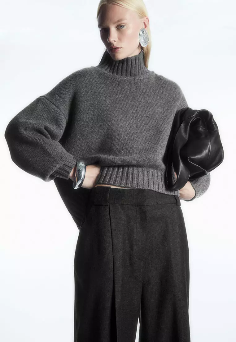 Tailored Wool-Flannel Culottes