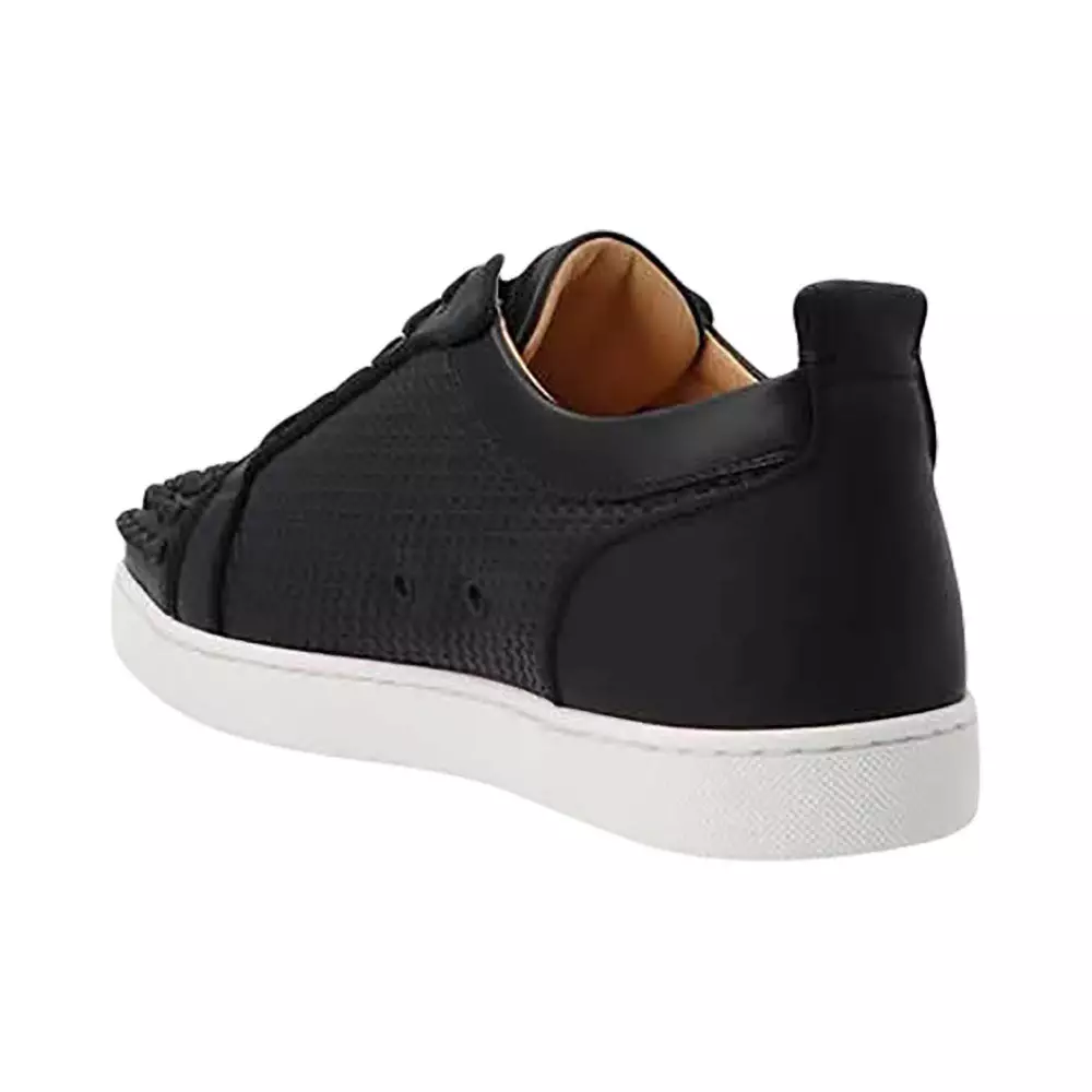 Louis Junior Studded Leather Sneakers in Black - Christian Louboutin