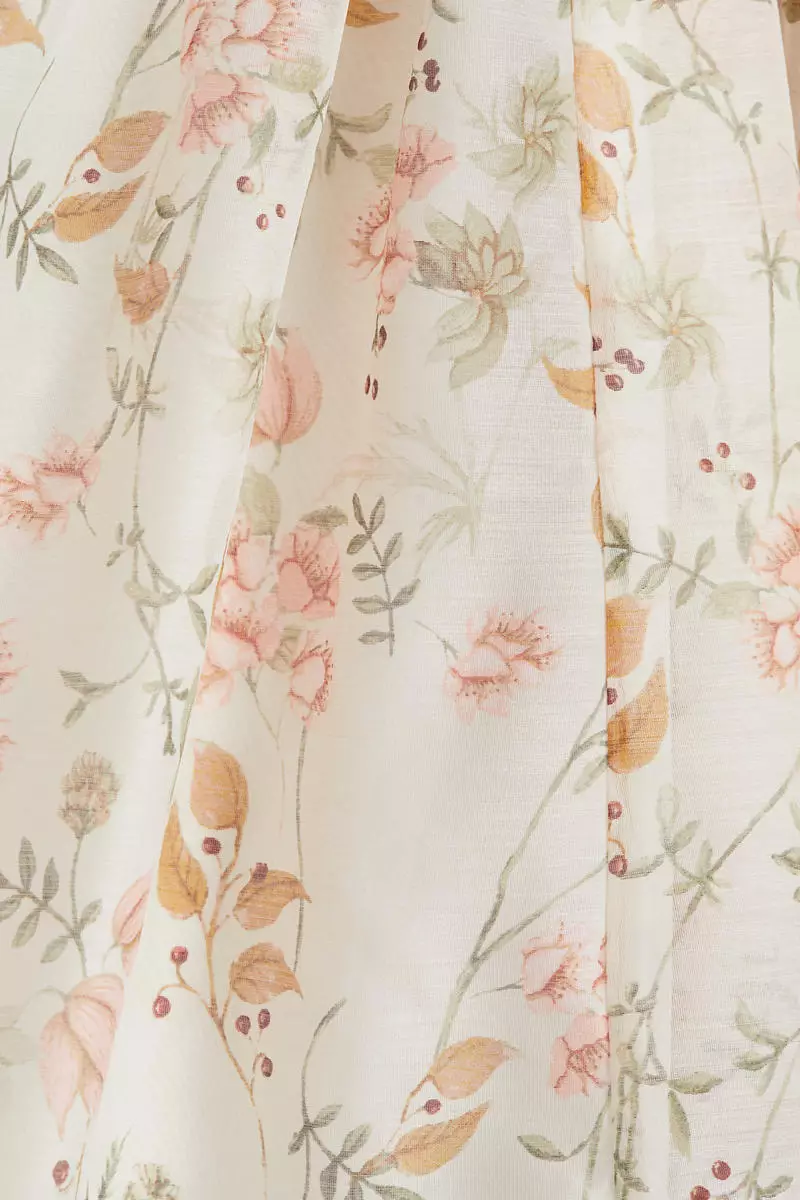 Butterfly-sleeved dress