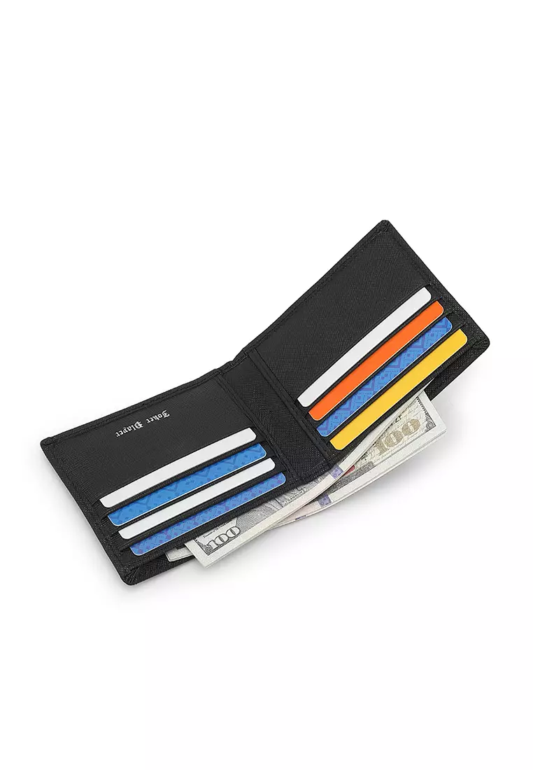 Gift Set - Leather RFID Wallet + 35mm Automatic Buckle Belt (禮盒 - 皮具錢包 + 腰帶) - 黑色