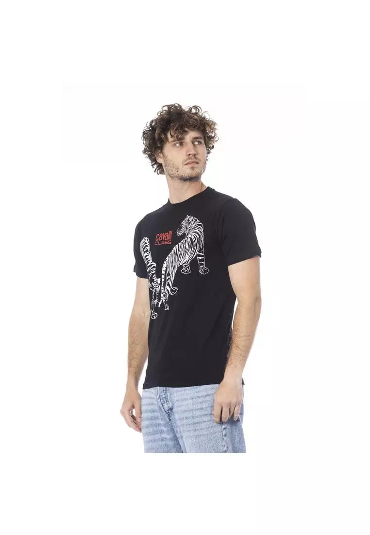 Buy Cavalli Class Cavalli Class Classic Logo Print T Shirt Online Zalora Philippines