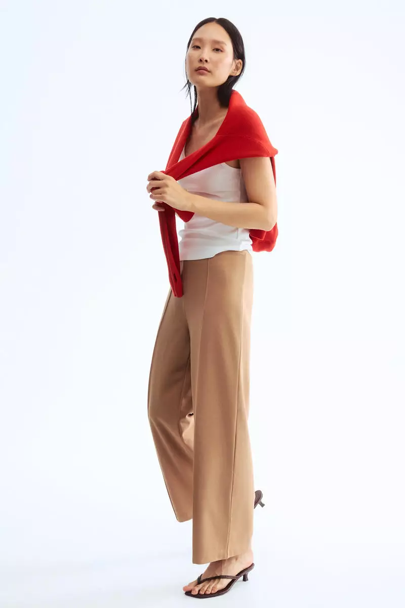 Crease-front trousers