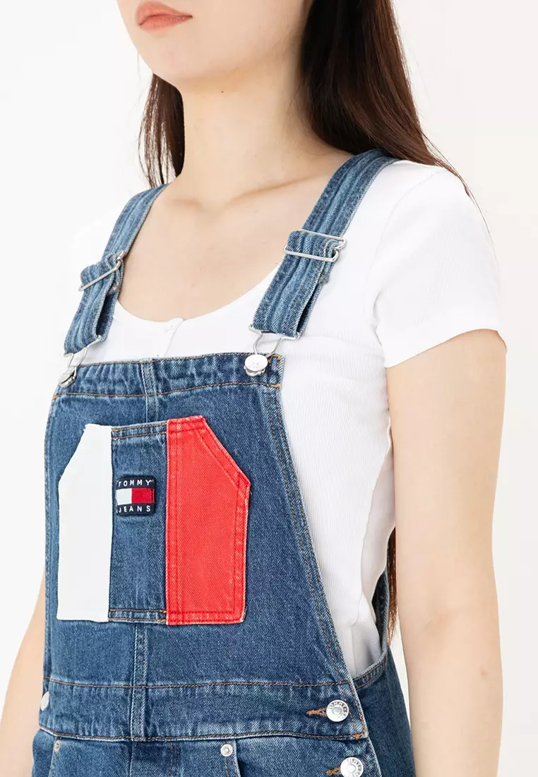 Tommy jeans dungaree dress 2025