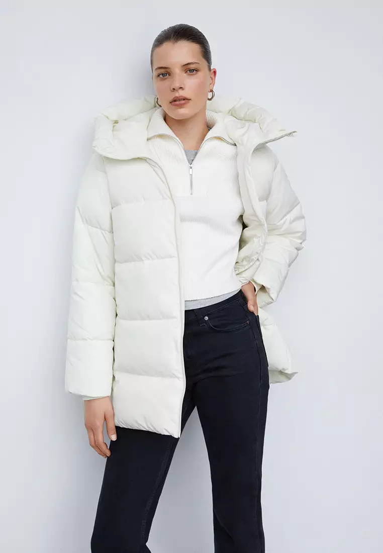 線上選購Mango Hood Quilted Coat | ZALORA 台灣