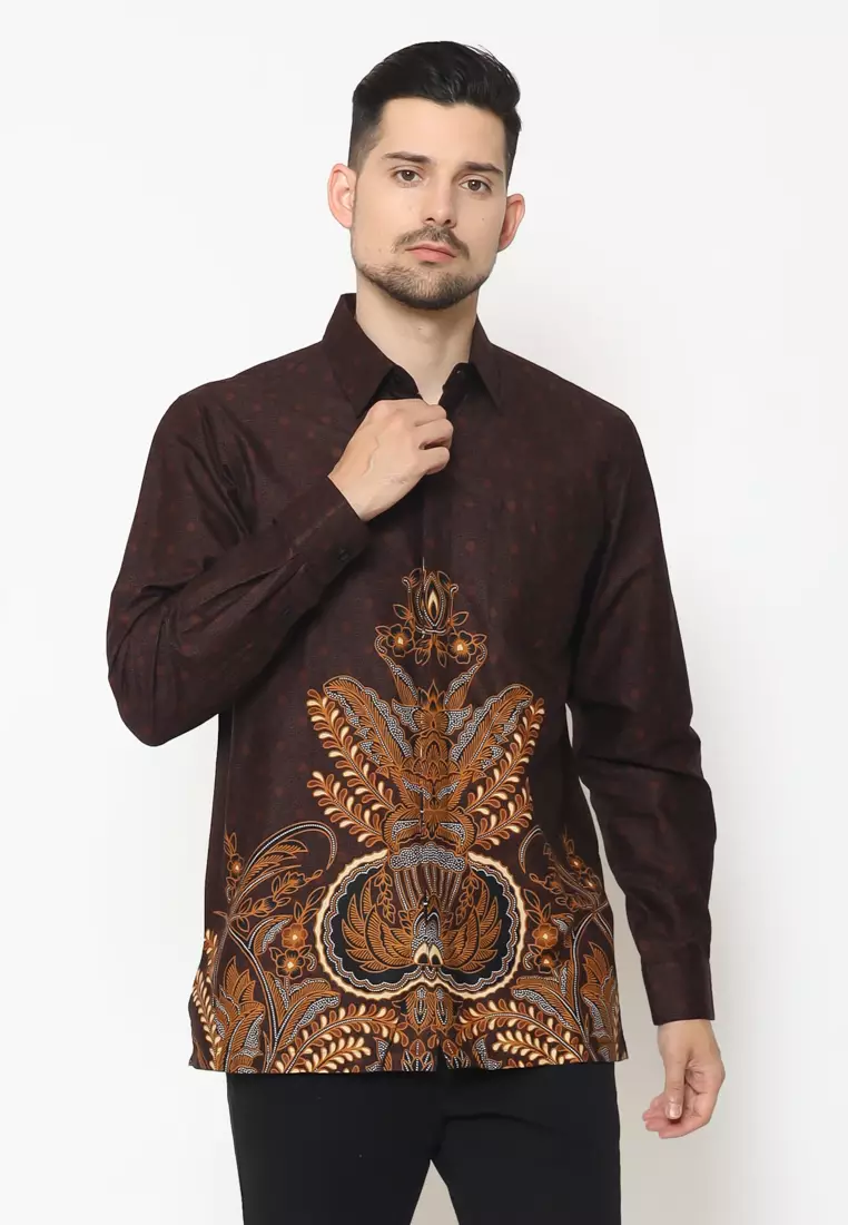 Hadinata Batik Pria Kemeja Panjang Fajri Farah