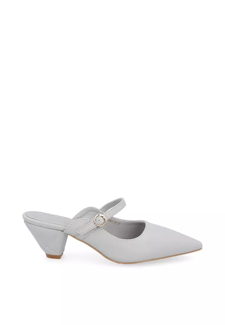 Discount on Carlo Rino  shoes - SKU: Medium Grey Prism Mules