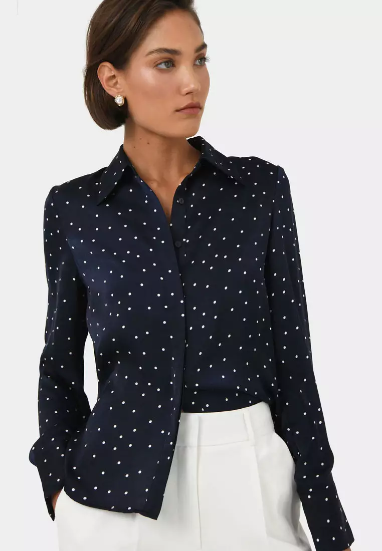 Buy FORCAST Lesly Polka Dot Blouse 2025 Online ZALORA Philippines