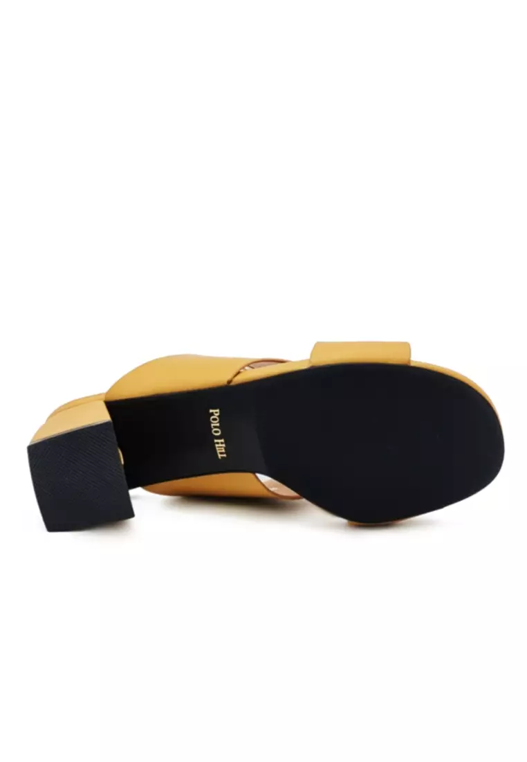 Buy POLO HILL POLO HILL Ladies Open Rounded Toe Cross Band Heels 2023 Online ZALORA Philippines