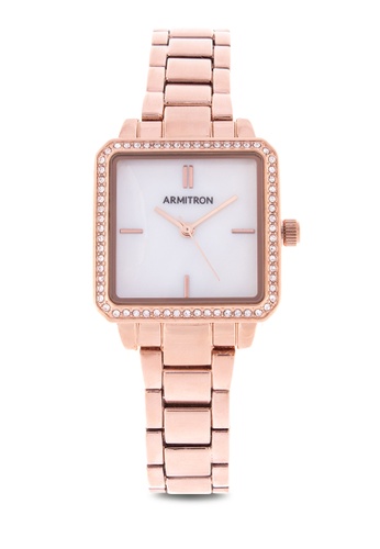armitron gold watch womens
