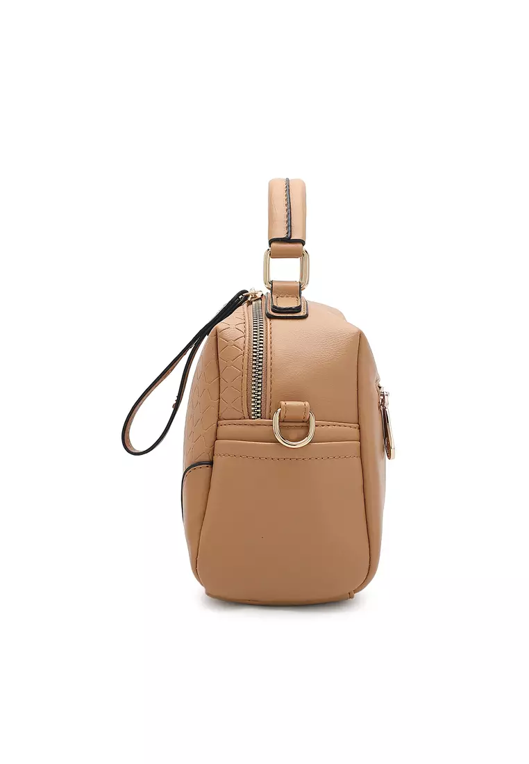 Women's Top Handle Bag / Sling Bag / Crossbody Bag (手拿袋 / 斜孭袋) - 棕色