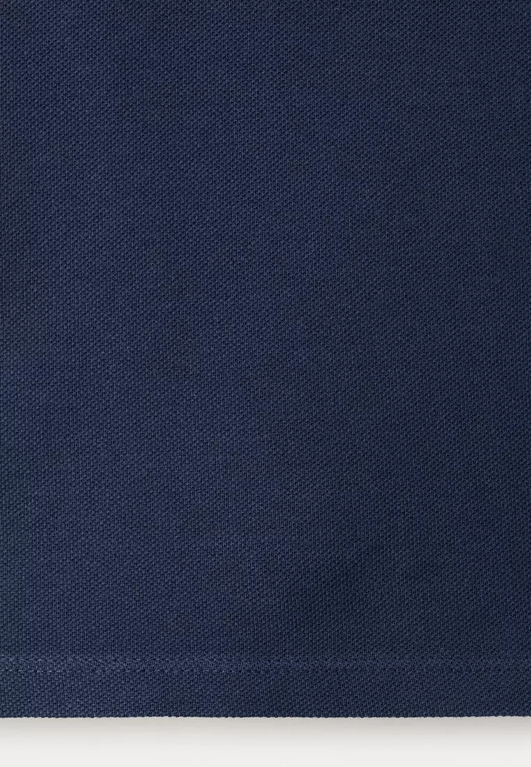 Short-Sleeved Cotton Polo Shirt