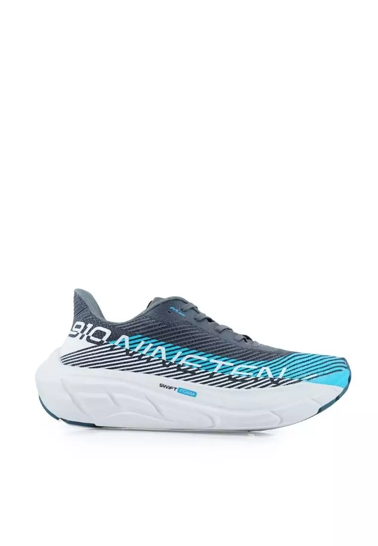 910 Nineten REISHIKA  BOLSTER Sepatu Lari - Abu-Abu/Tosca/Putih