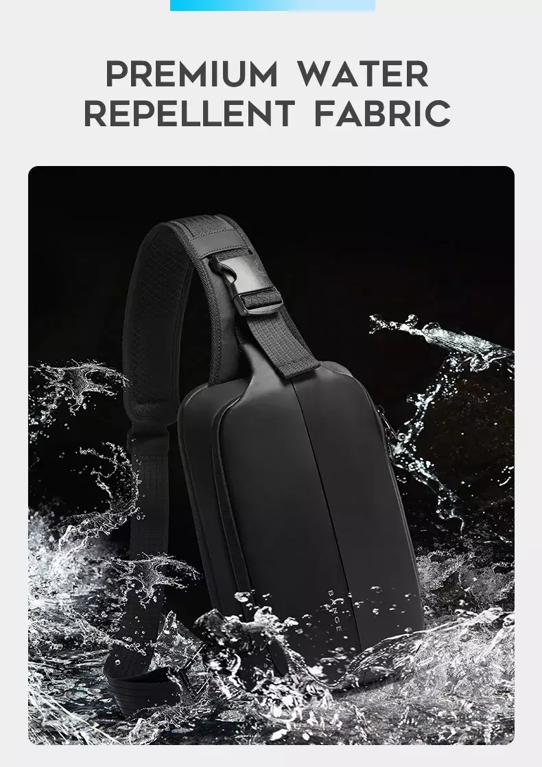 Bange BG7210 Tas Selempang Sling Bag Pria - BLACK